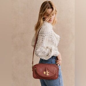 Marc Jacobs Dried Rose Petal to the Metal Sasha Crossbody Soft Leather